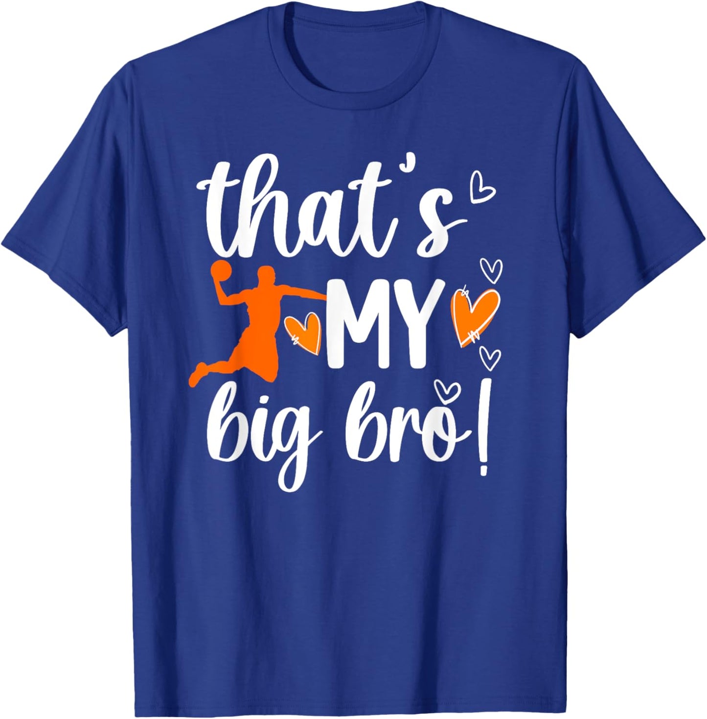 My Big Bro Basketball Little Sister Of A Basketball Player T-Shirt - T-Shirt | Royal