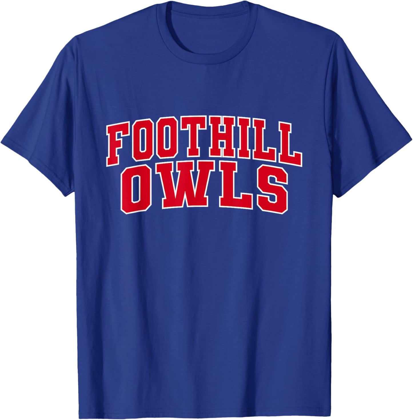 Foothill College Owls Apparel Sports Fan T-Shirt - T-Shirt | Royal