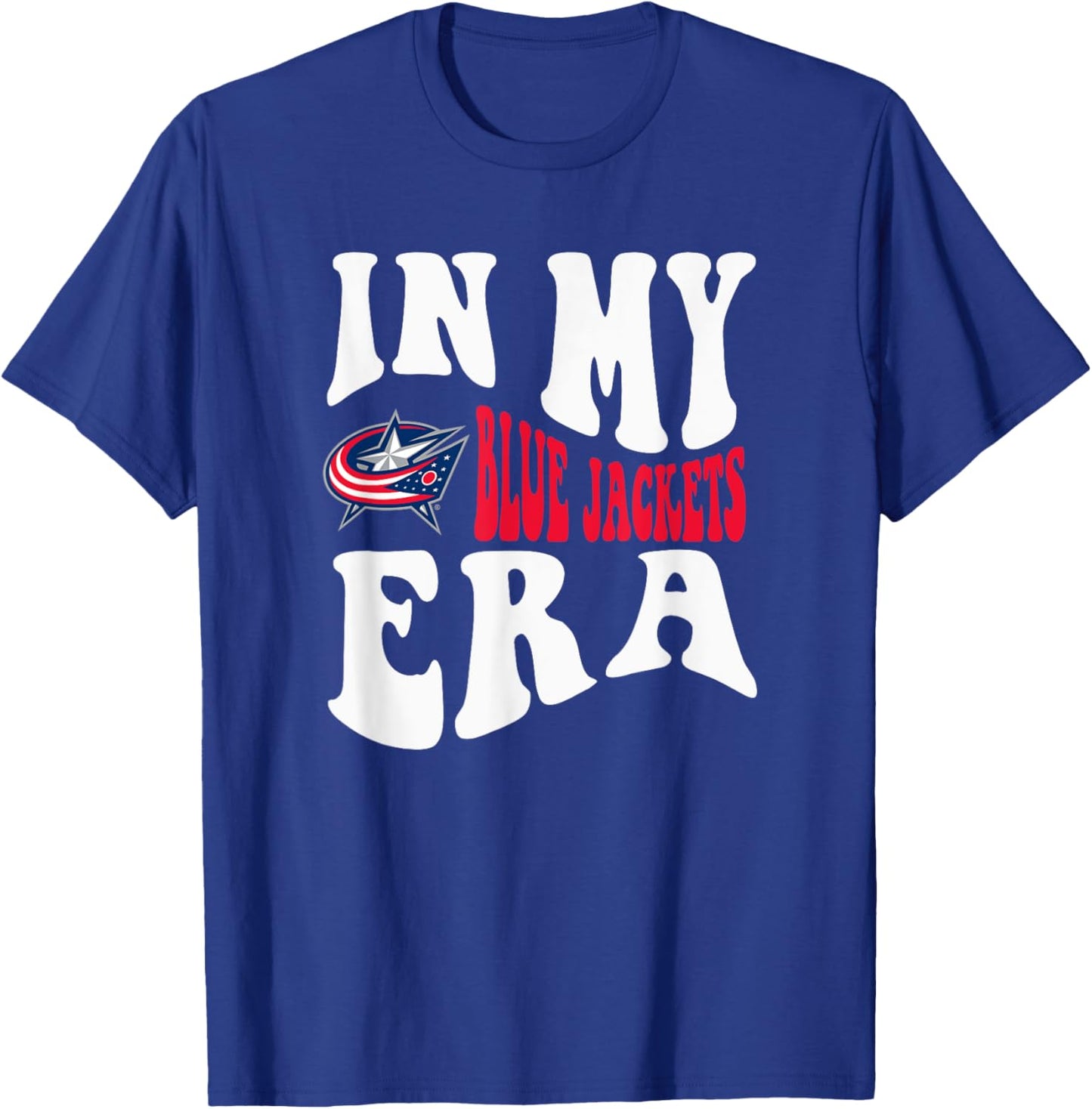 Columbus Blue Jackets Era Officially Licensed T-Shirt - T-Shirt | Royal