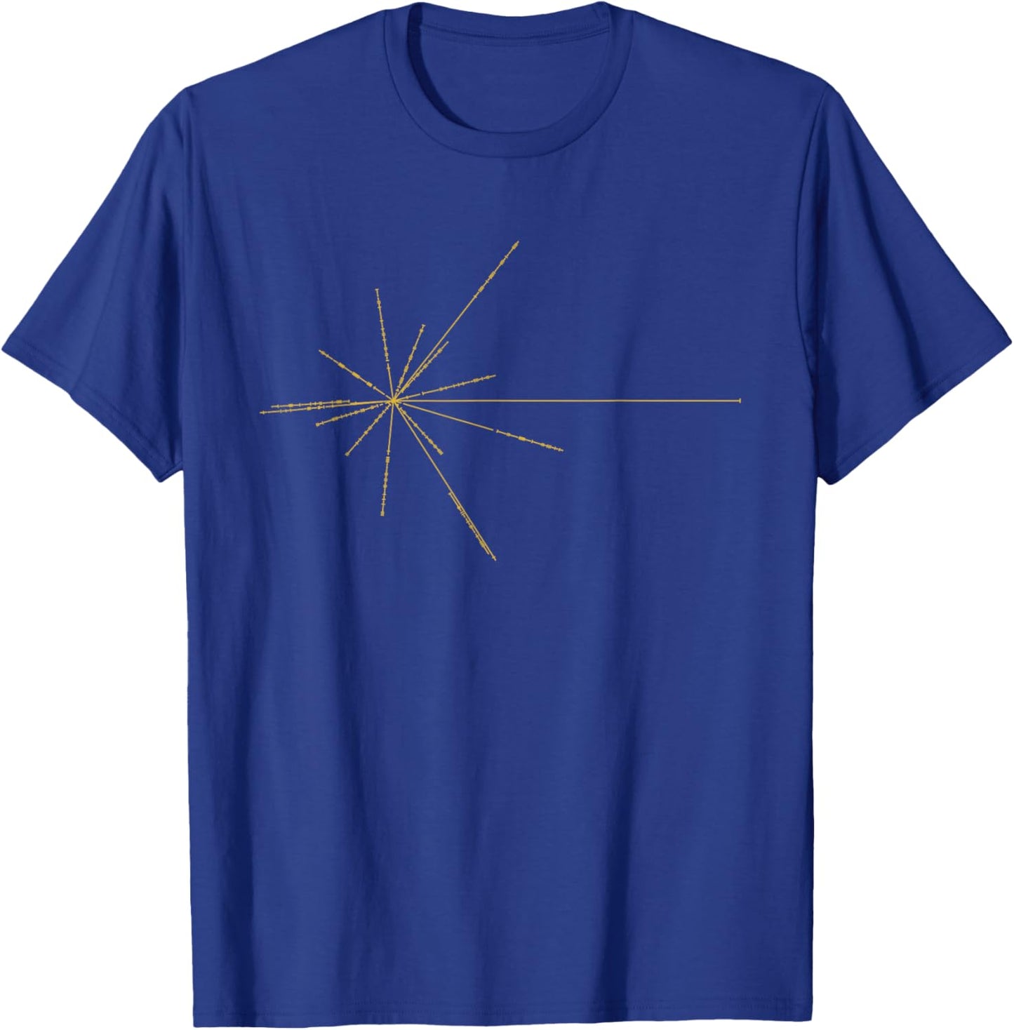 Pulsar Map - Radial Star Diagram T-Shirt - T-Shirt | Royal