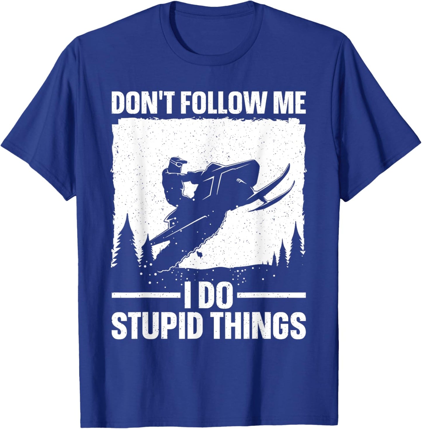 Snowmobile Art Women Snowmobiling Snowmobile Lover T-Shirt - T-Shirt | Royal