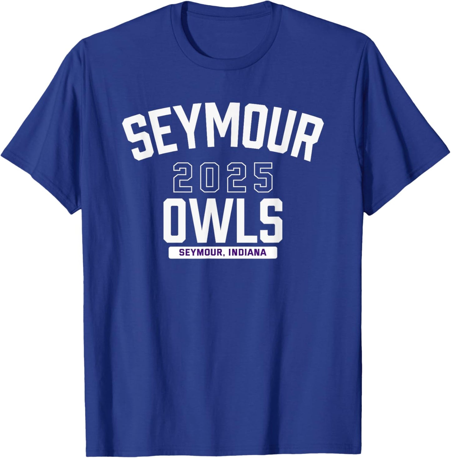 Seymour Owls Seymour, Indiana 2025 T-Shirt - T-Shirt | Royal