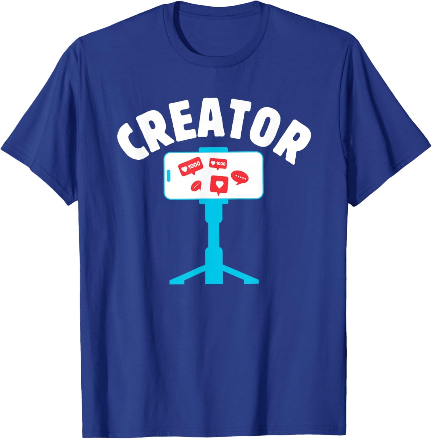Content Creator blogger vlogger influencer Creator Podcast T-Shirt - T-Shirt | Royal