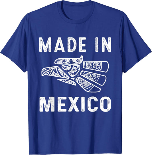 Mexico Vintage Mexican Flag Pride Hecho en Mexico Jersey T-Shirt - T-Shirt | Royal