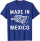 Mexico Vintage Mexican Flag Pride Hecho en Mexico Jersey T-Shirt - T-Shirt | Royal