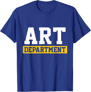 Boys Girls Teachers Students Art Department T-Shirt - T-Shirt | Royal