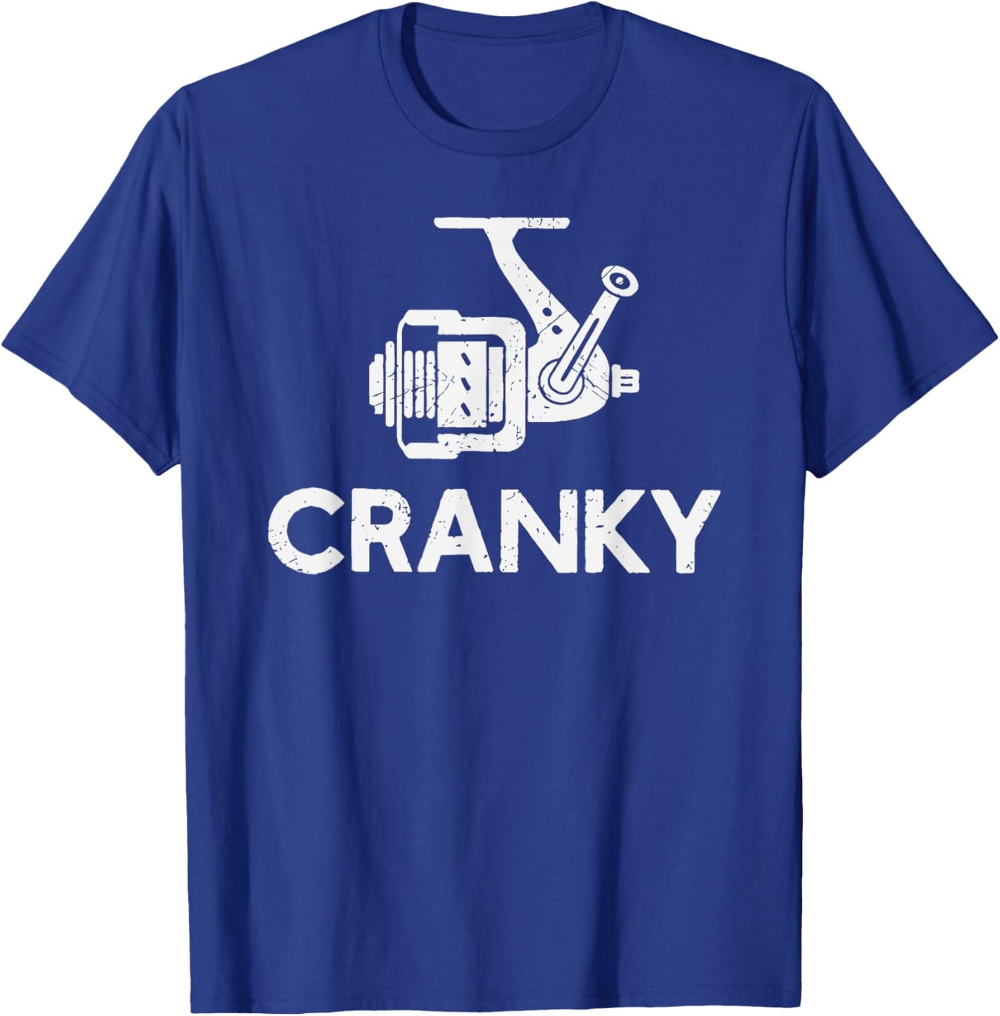 Funny Cranky Fishing Reel Pun for Fishermen T-Shirt - T-Shirt | Royal