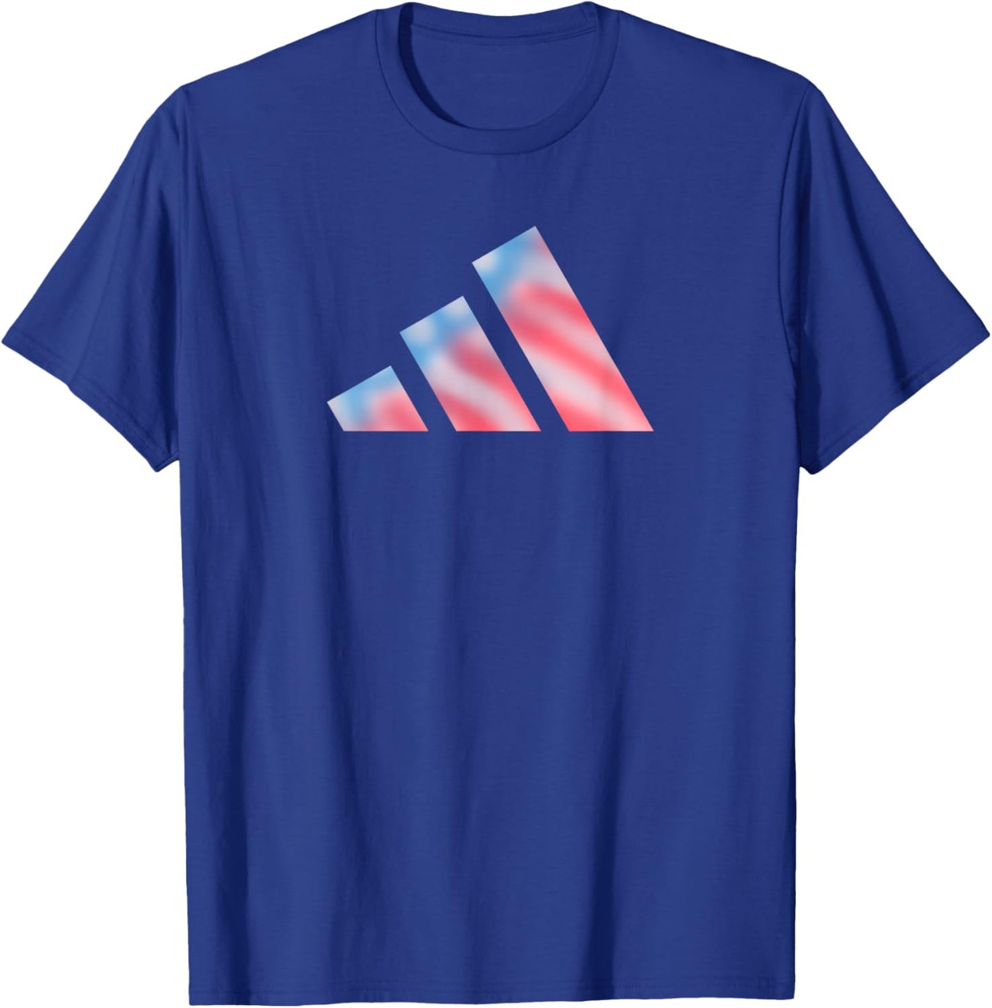 Adidas Badge of Sport Americana Three Bar Graphic T-Shirt - T-Shirt | Royal