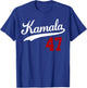 Vintage Madam President Harris 2024 KAMALA 47 Blue Jersey T-Shirt - T-Shirt | Royal