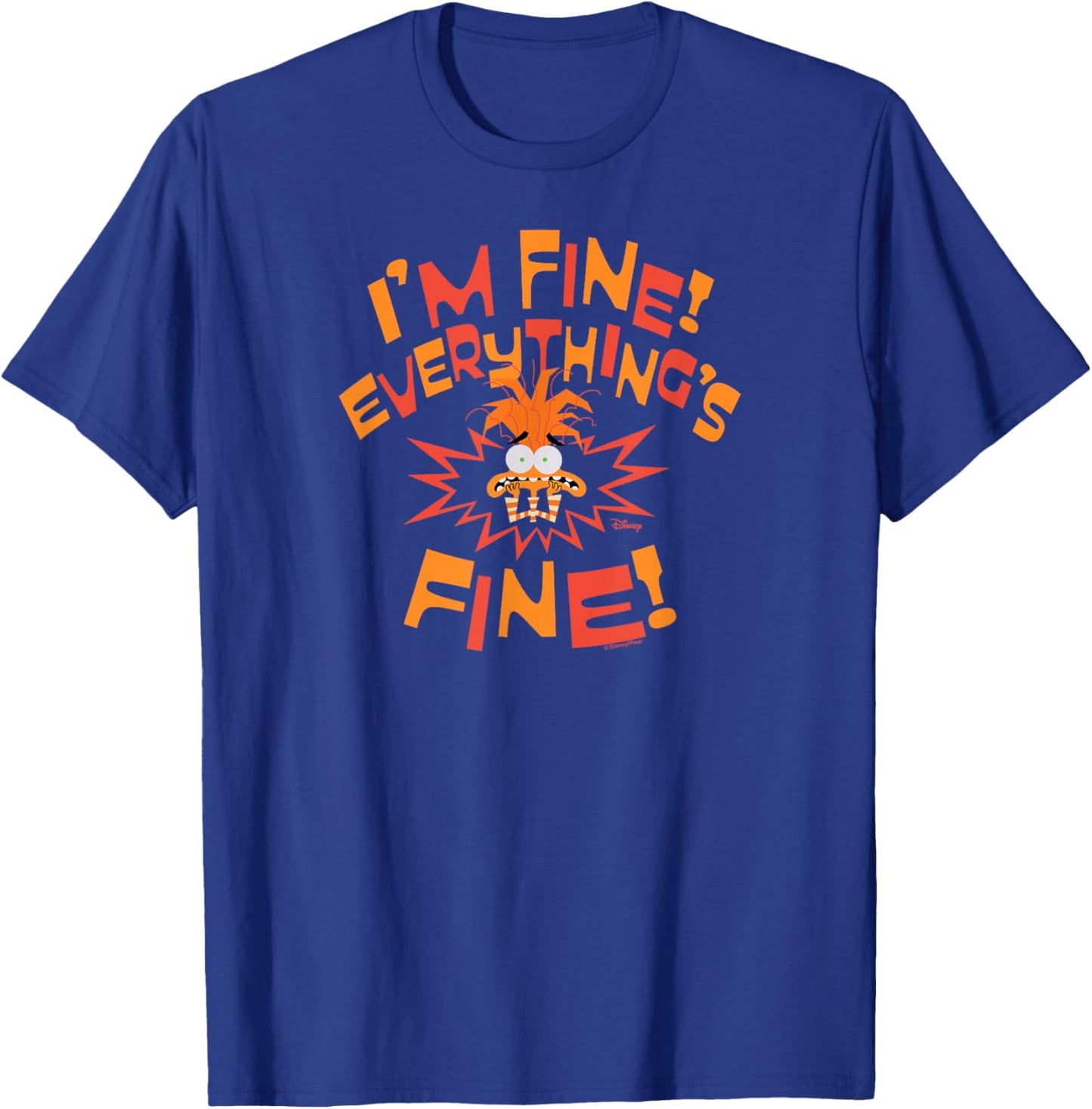 Inside Out 2 - Anxiety I'm Fine Everything's Fine T-Shirt - T-Shirt | Royal