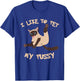 I Like To Pet My Pussy Funny T-Shirt - T-Shirt | Royal
