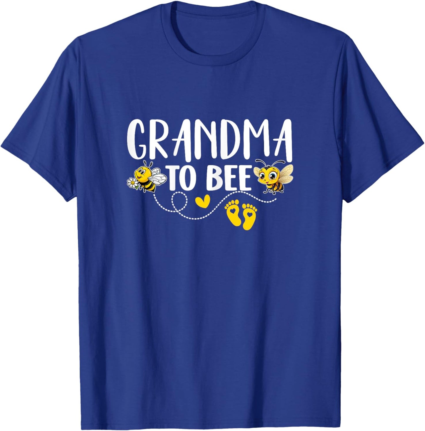 Grandma To Bee Gender Reveal Pregnancy Announcement Grandma T-Shirt - T-Shirt | Royal