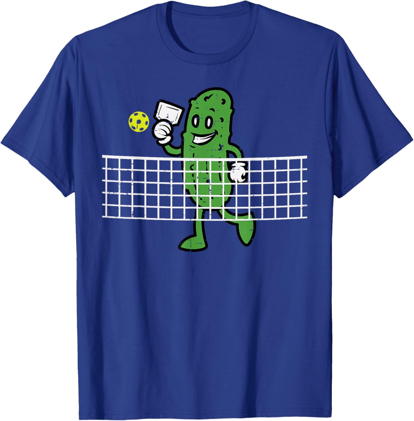 Pickle Playing Pickleball Funny Player Sports Men Kids Women T-Shirt - T-Shirt | Royal