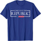 Long Live the Republic Patriotic American Flag T-Shirt - T-Shirt | Royal