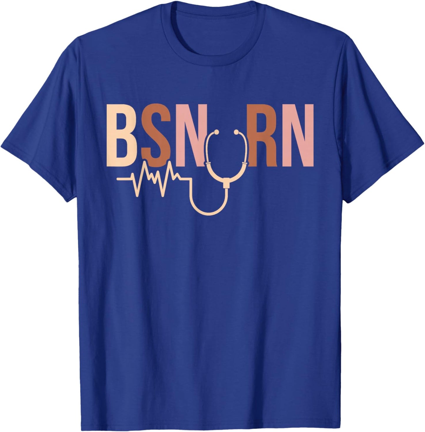 Boho BSN RN Bachelor of Science in Nursing Graduation T-Shirt - T-Shirt | Royal
