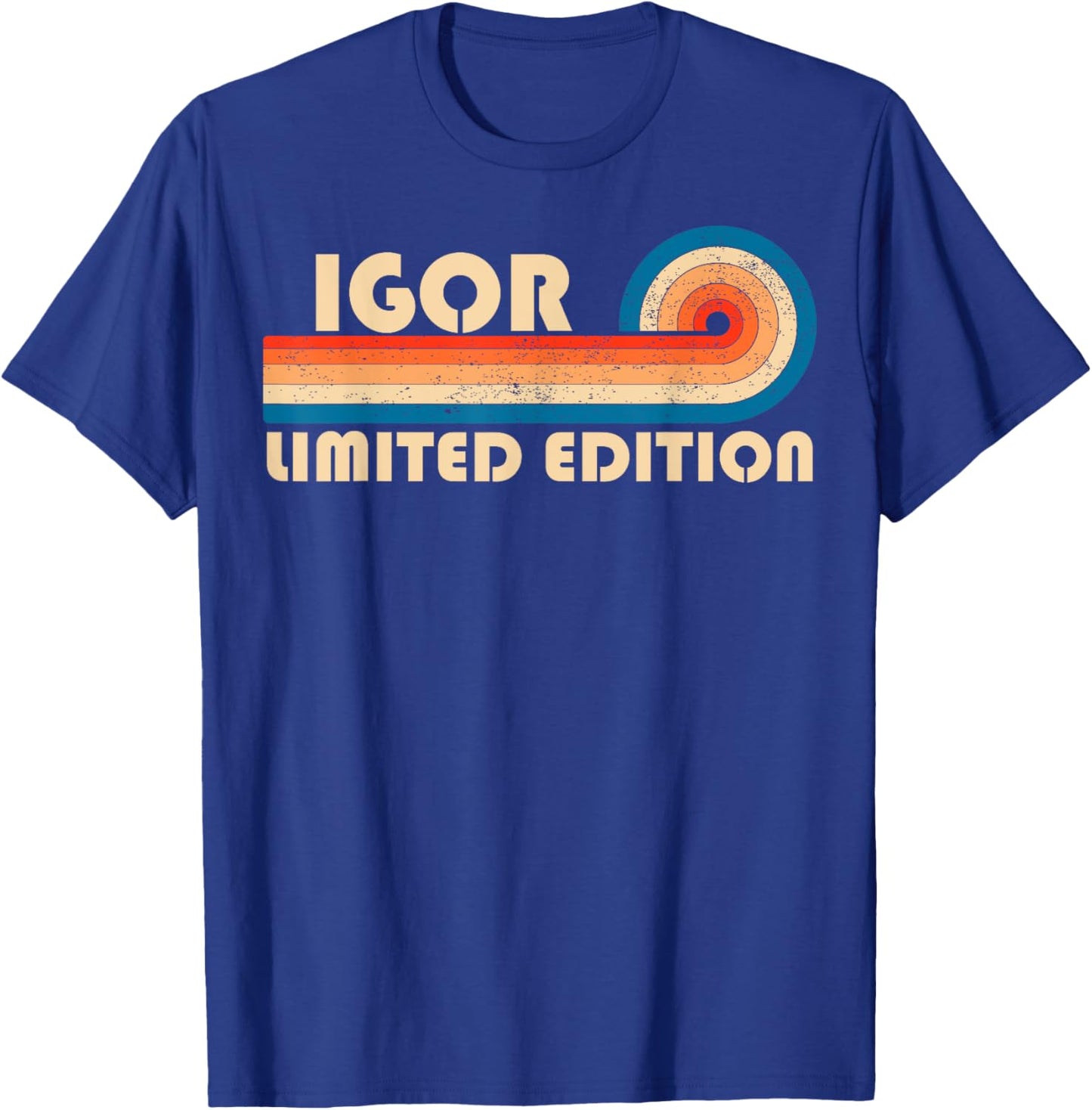 IGOR First Name Funny Retro Vintage Birthday T-Shirt - T-Shirt | Royal