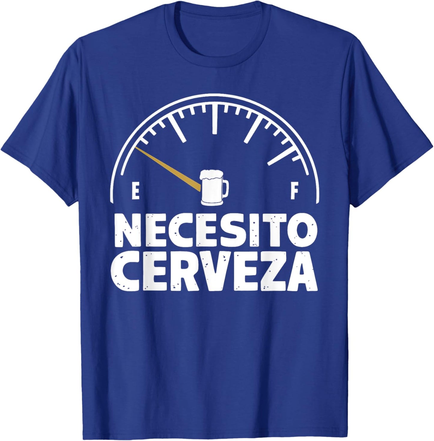 Funny Mexican I need Beer Necesito Cerveza in Spanish T-Shirt - T-Shirt | Royal