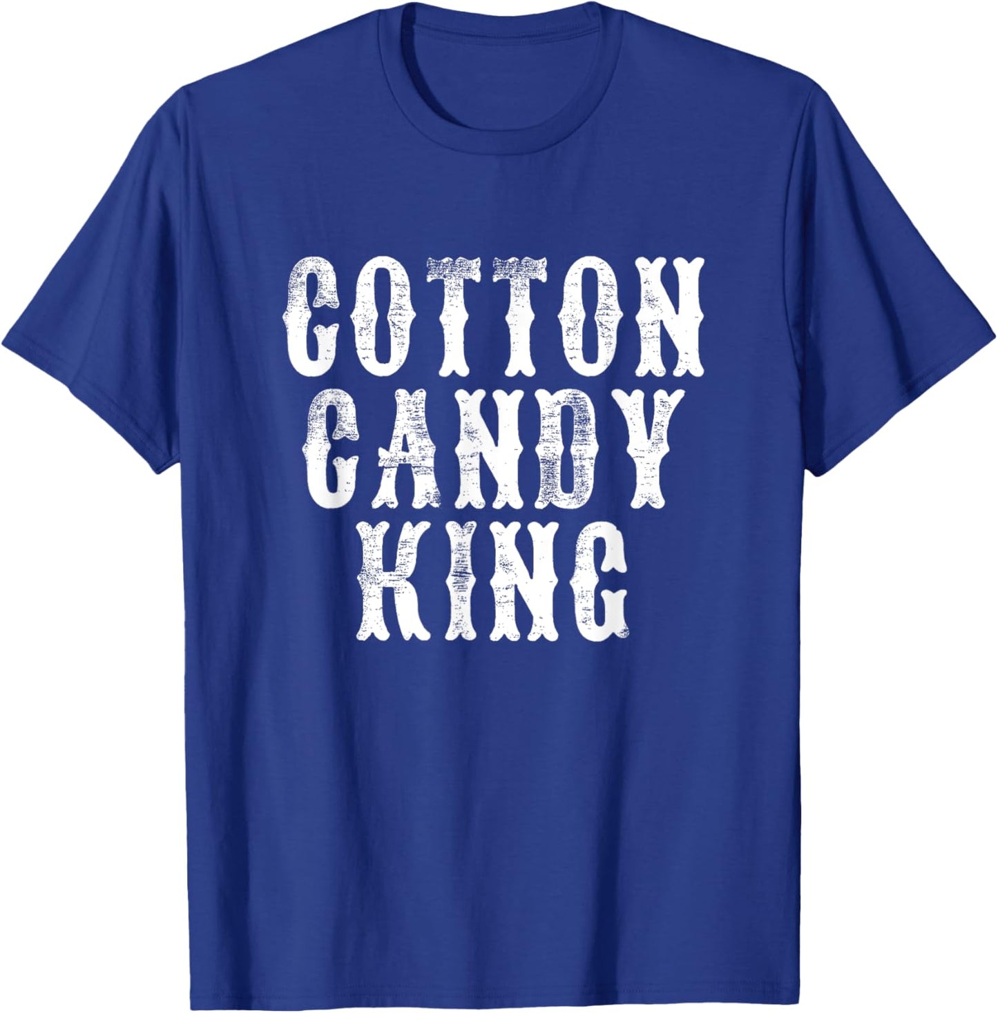Cotton Candy King - Fun Carnival State Fair Amusement Park T-Shirt - T-Shirt | Royal
