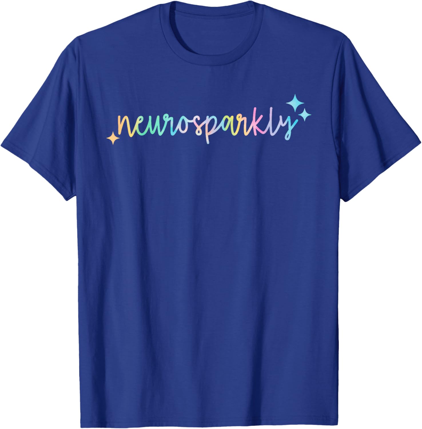 Retro Neurodivergent Neuro Autism Spectrum ADHD T-Shirt - T-Shirt | Royal