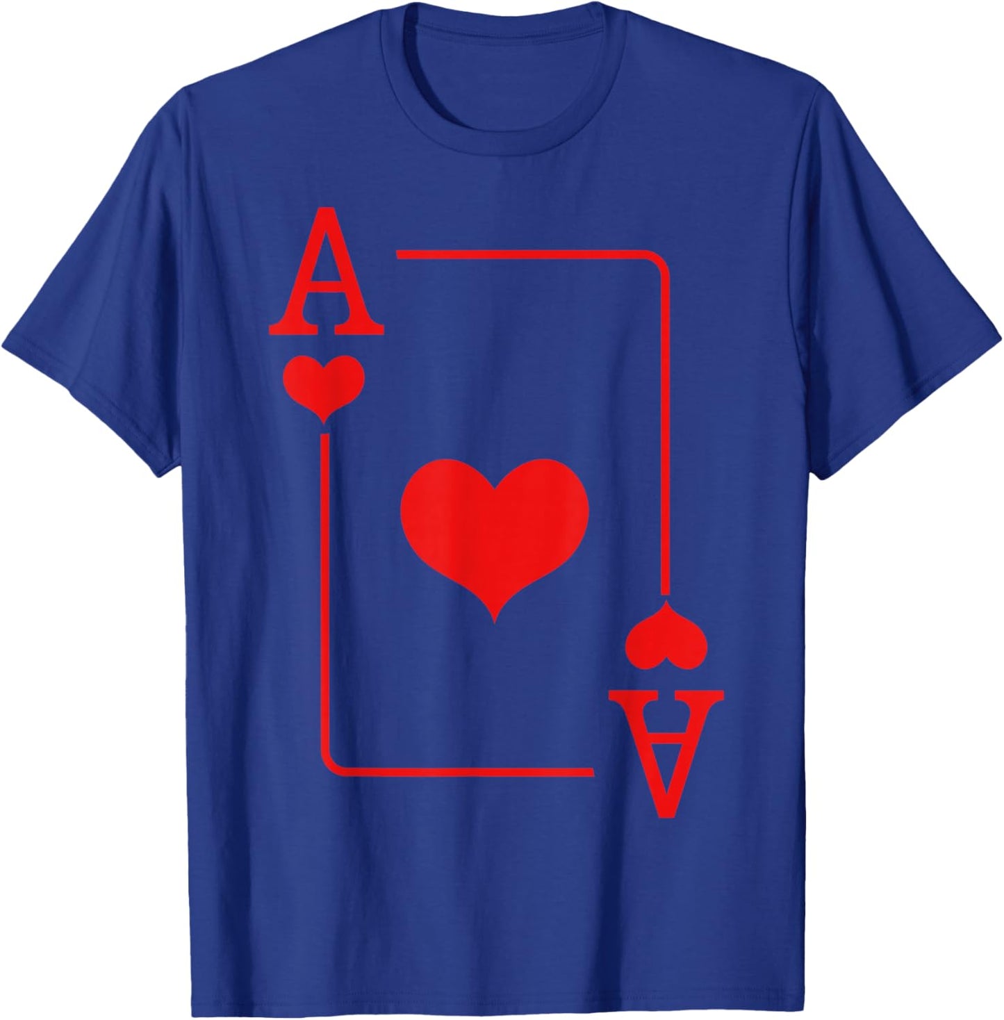 Ace of Hearts Costume Cards Deck Halloween T-Shirt - T-Shirt | Royal