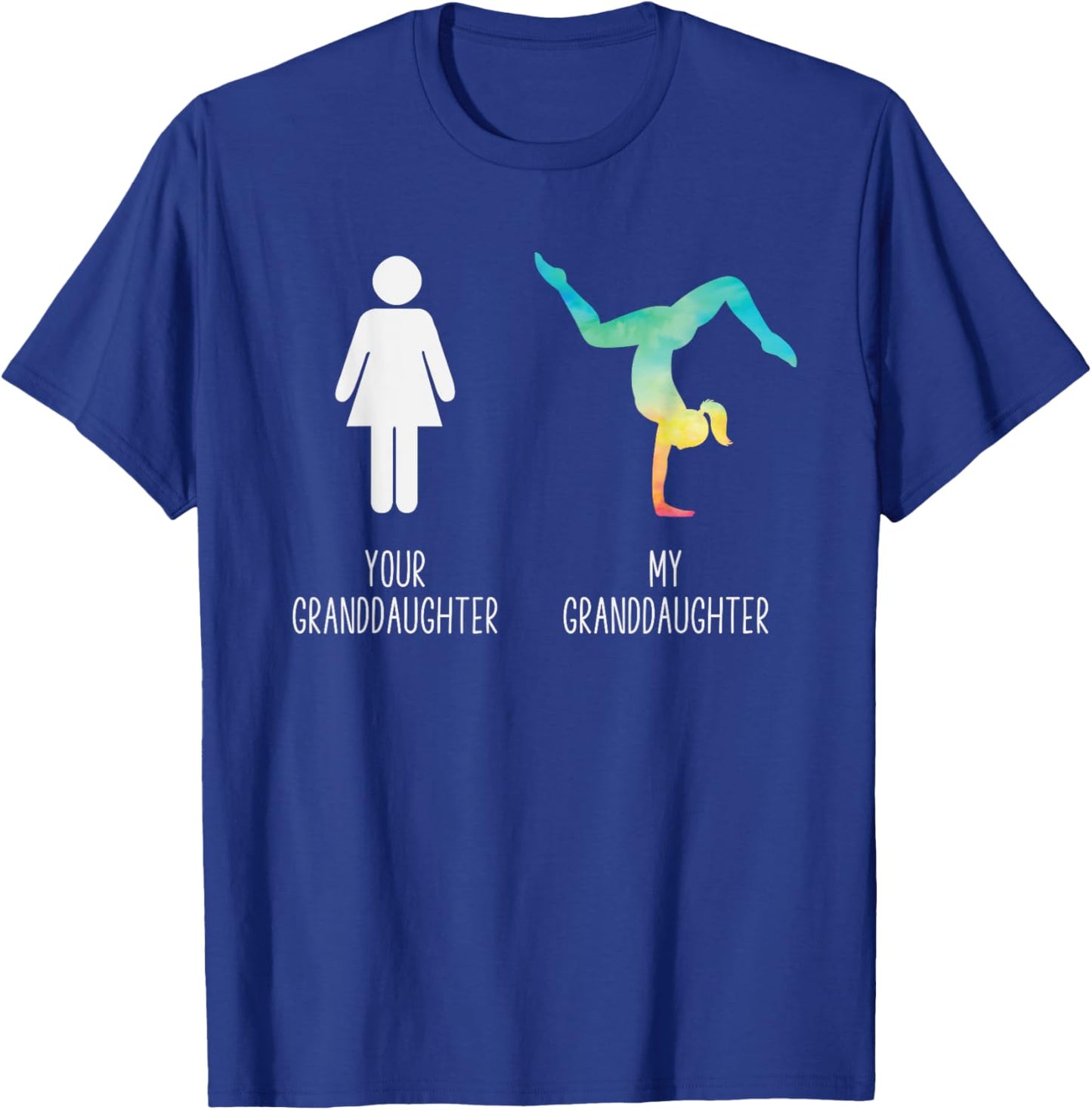 Funny Loud Proud G-Ma G-Pa Of Gymnastic Granddaughter T-Shirt - T-Shirt | Royal