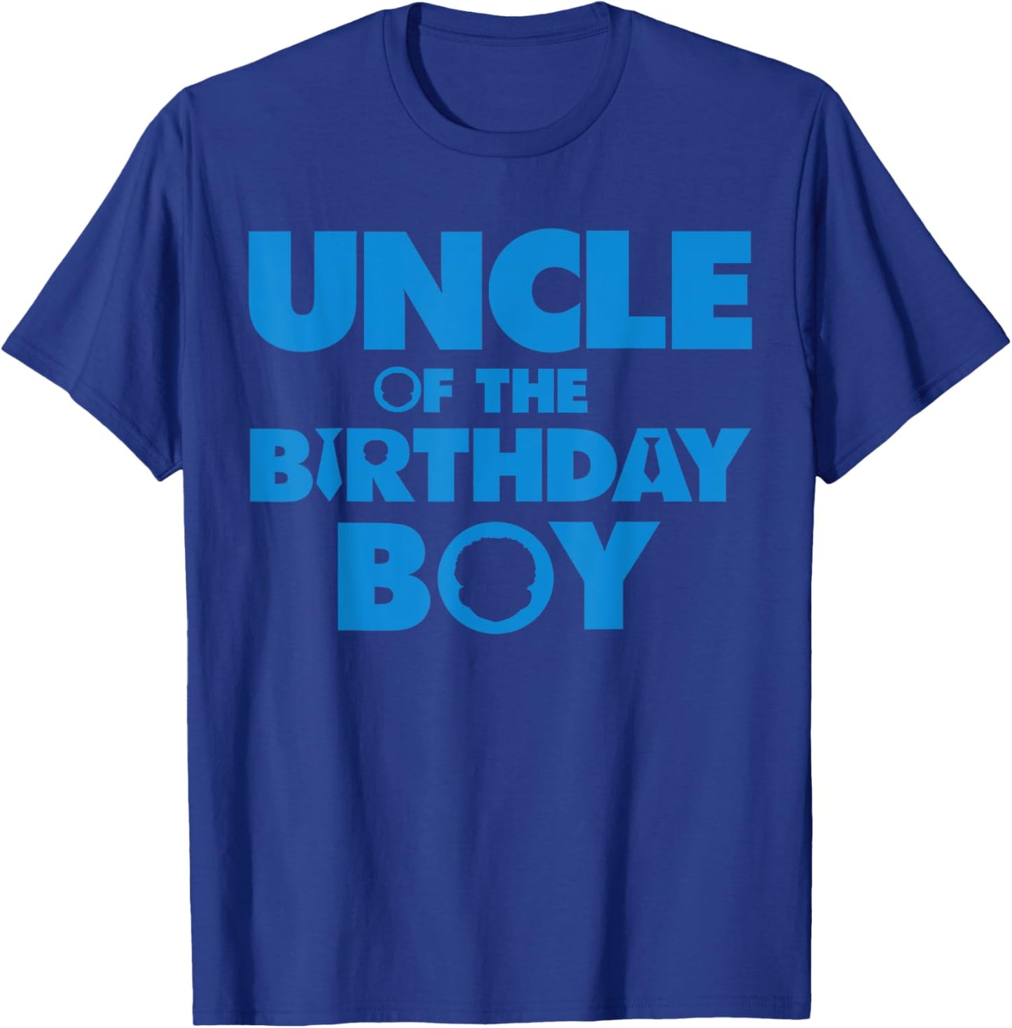 Uncle Of The Birthday Boy Afro Boss Baby Family Bday Party T-Shirt - T-Shirt | Royal