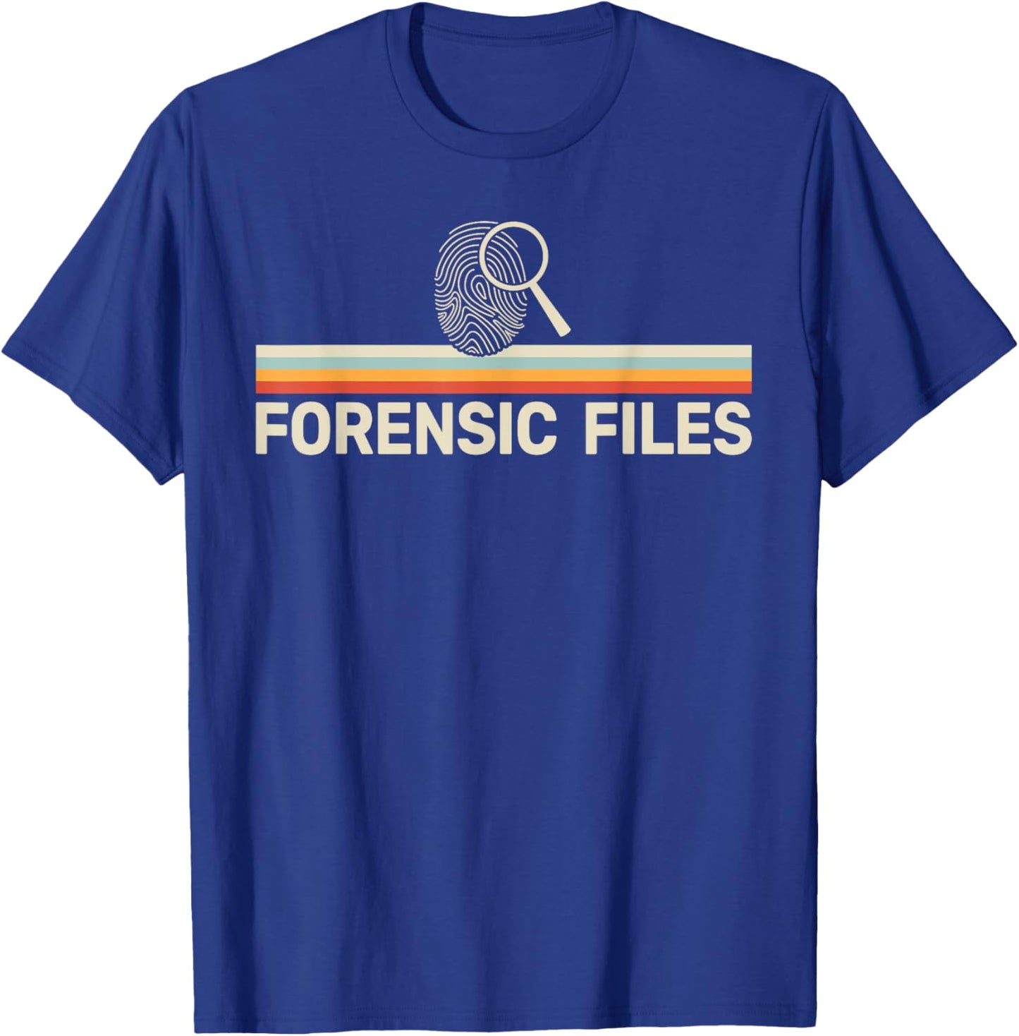 Forensics Crime Investigator retro Forensic Science T-Shirt - T-Shirt | Royal