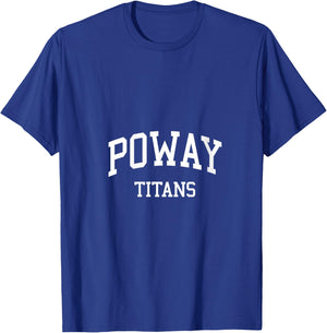 Poway High School HS Poway CA Retro Sports V-Neck T-Shirt - T-Shirt | Royal