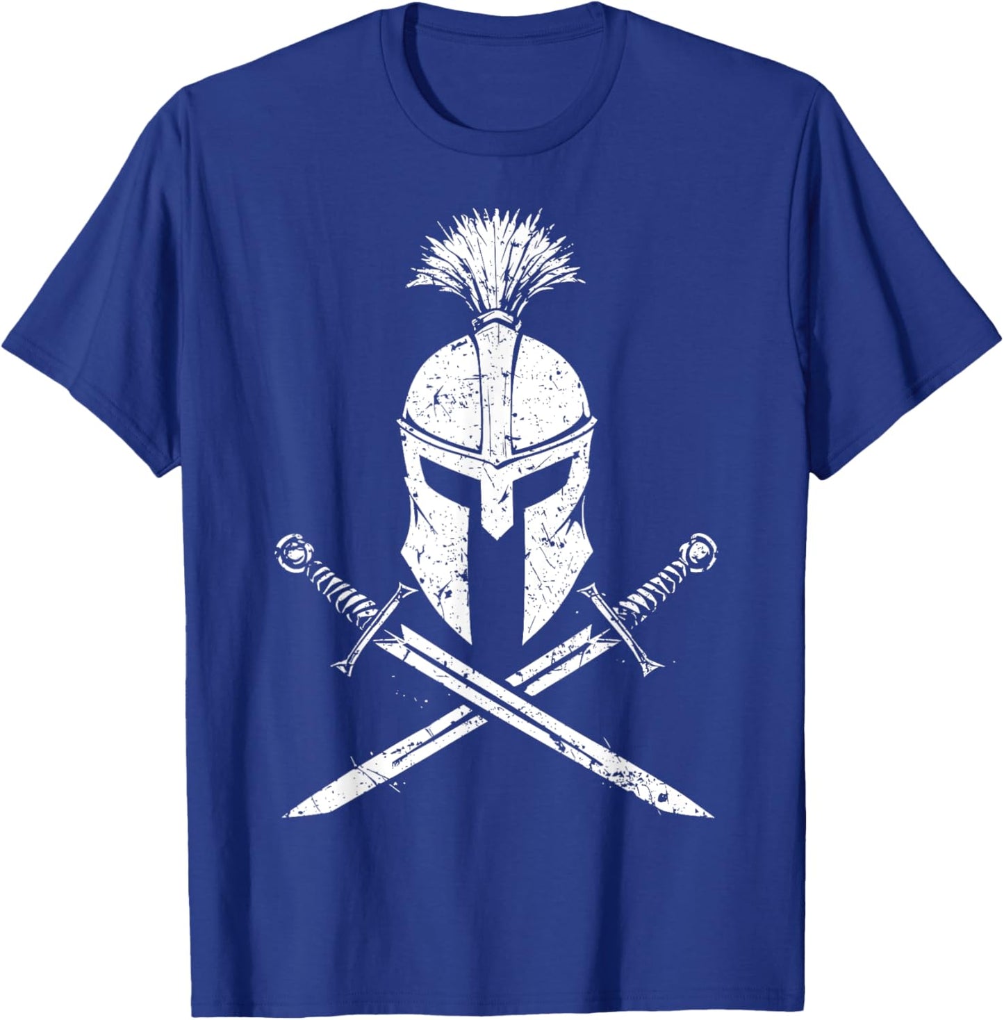 Ancient Roman Legion Grunge Helmet and Swords Art T-Shirt - T-Shirt | Royal