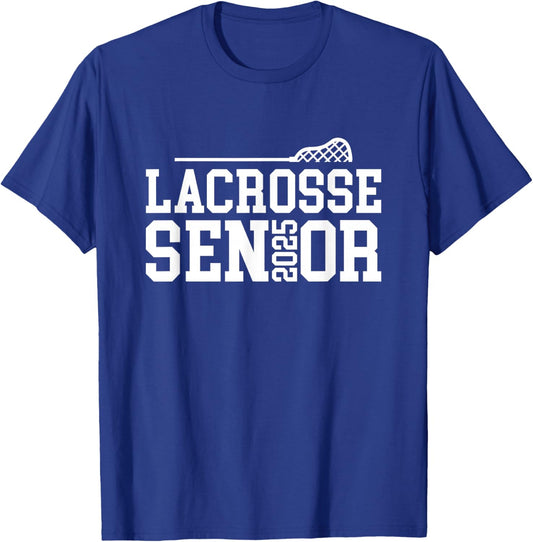 Class of 2025 Lacrosse Senior Night T-Shirt - T-Shirt | Royal