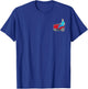 King of The Hill Hank Hill Mows Small Left Chest Pocket Logo T-Shirt - T-Shirt | Royal