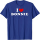I Love Bonnie, I Heart Bonnie T-Shirt - T-Shirt | Royal