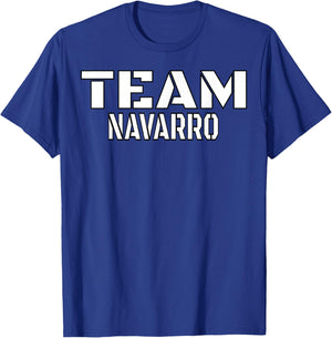 Team Navarro Unique Personalized Matching Family T-Shirt - T-Shirt | Royal