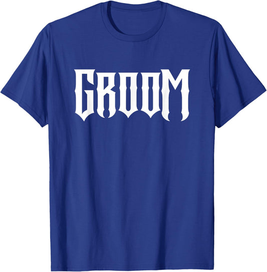 Heavy Metal Rock Groom T-Shirt - T-Shirt | Royal