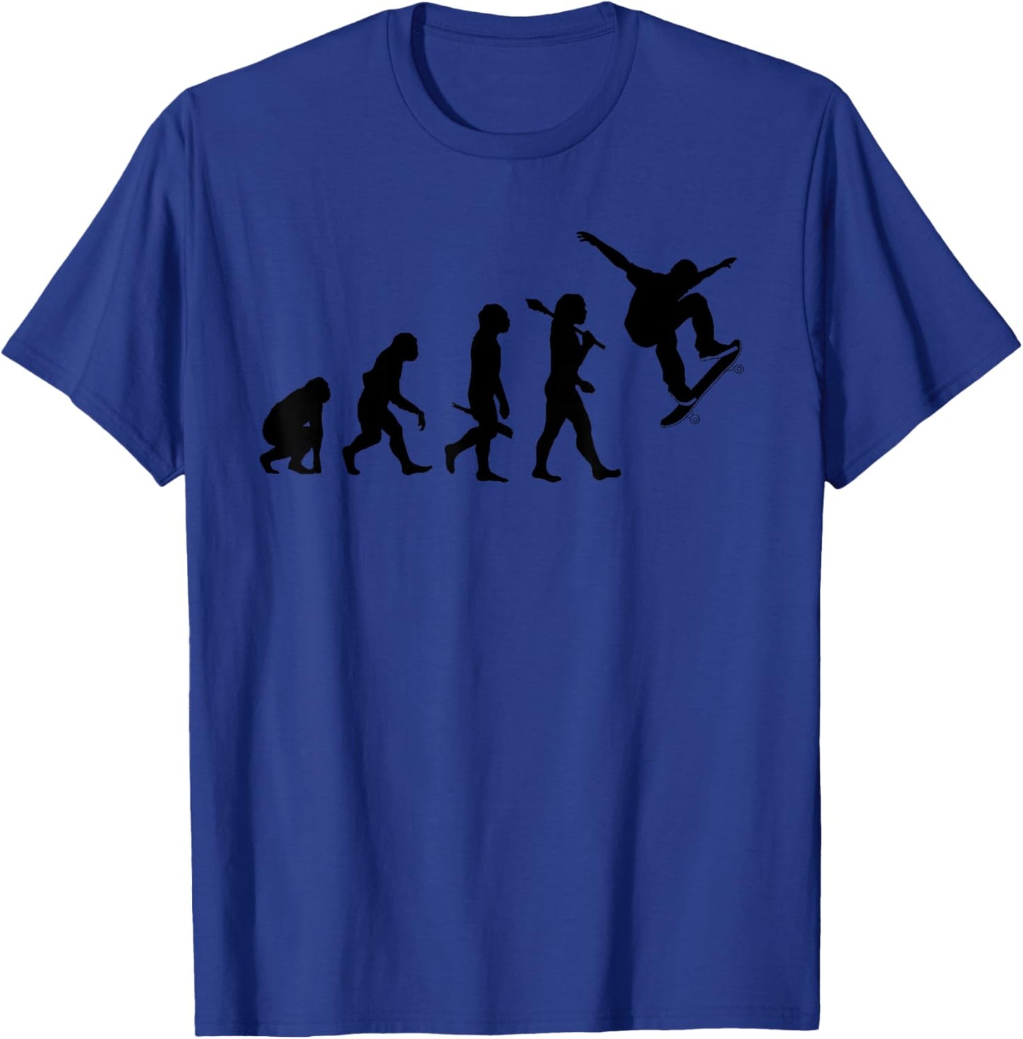 Skateboarding Evolution T-Shirt - T-Shirt | Royal