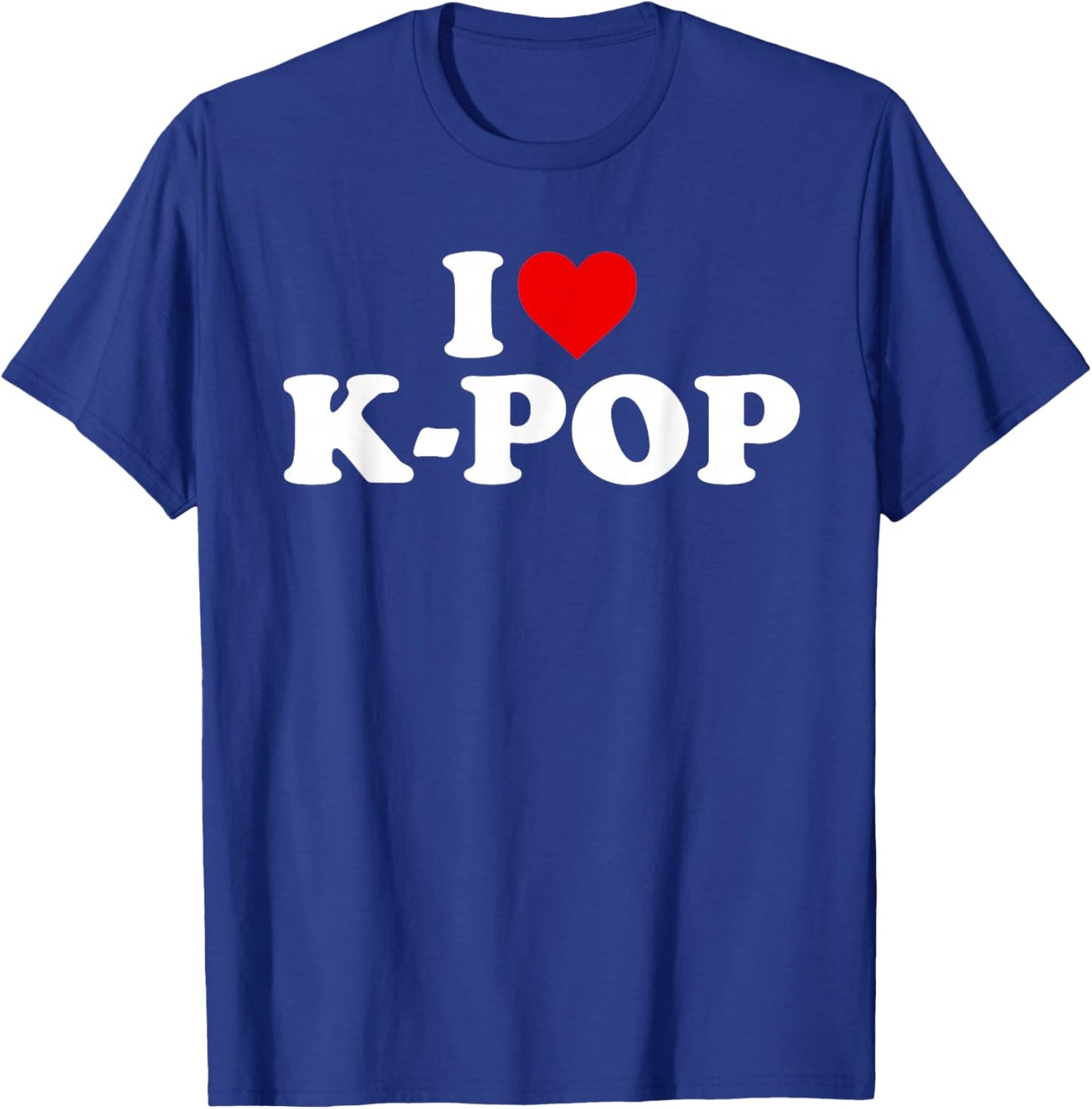 I Love K-Pop - Heart T-Shirt - T-Shirt | Royal