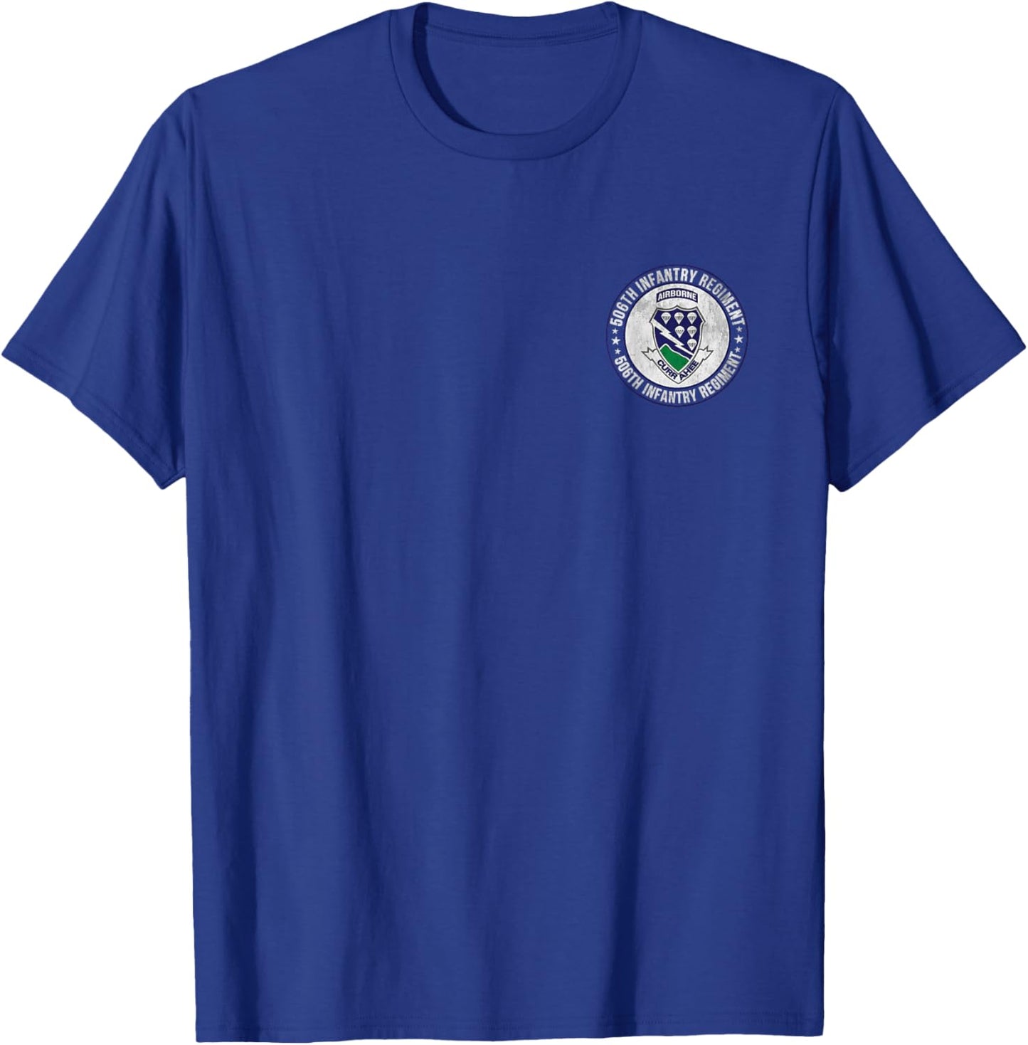 506th Infantry Regiment Military Veterans Day Father Day T-Shirt - T-Shirt | Royal