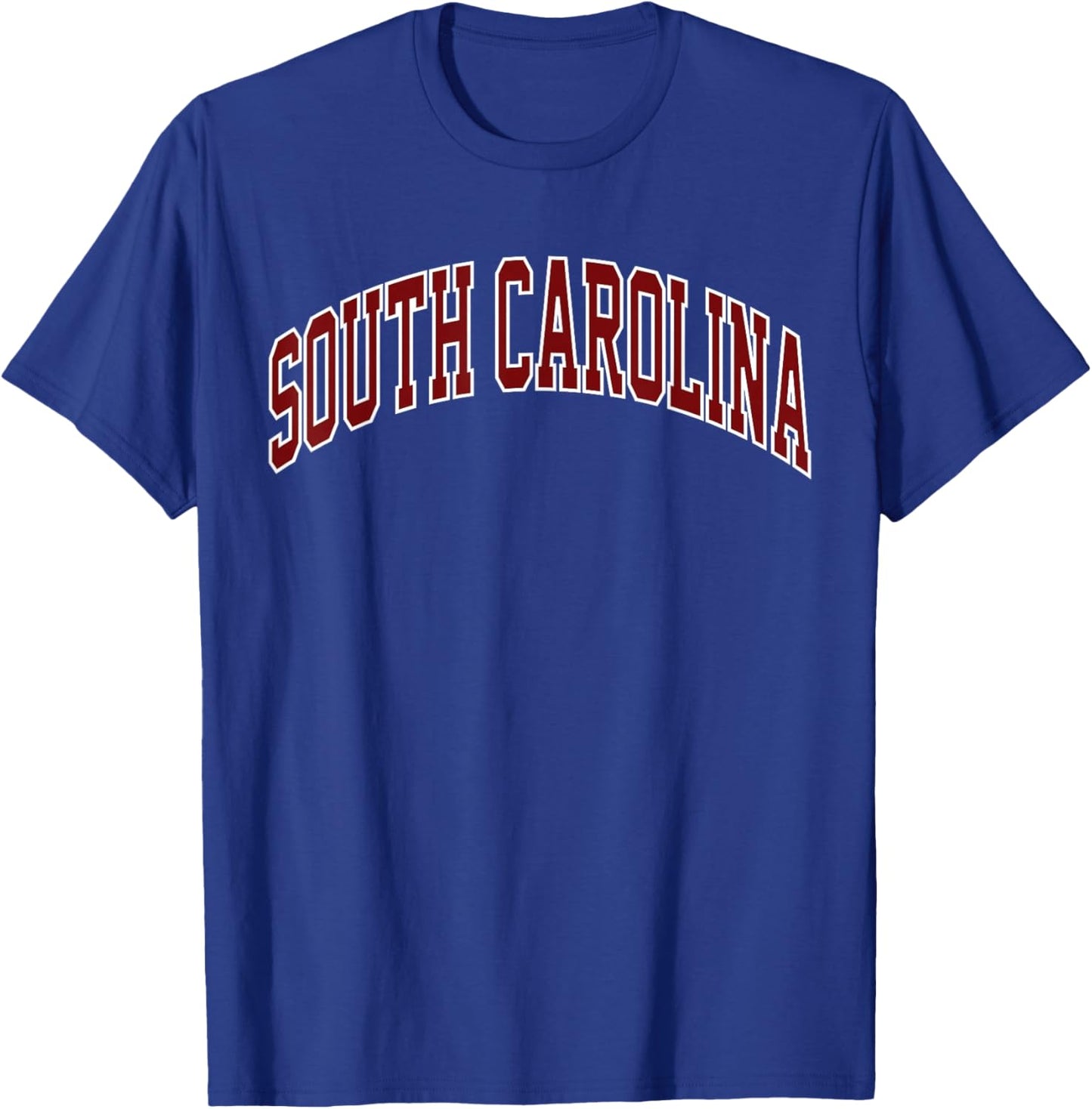Retro South Carolina Souvenir South Carolina Red White Black T-Shirt - T-Shirt | Royal