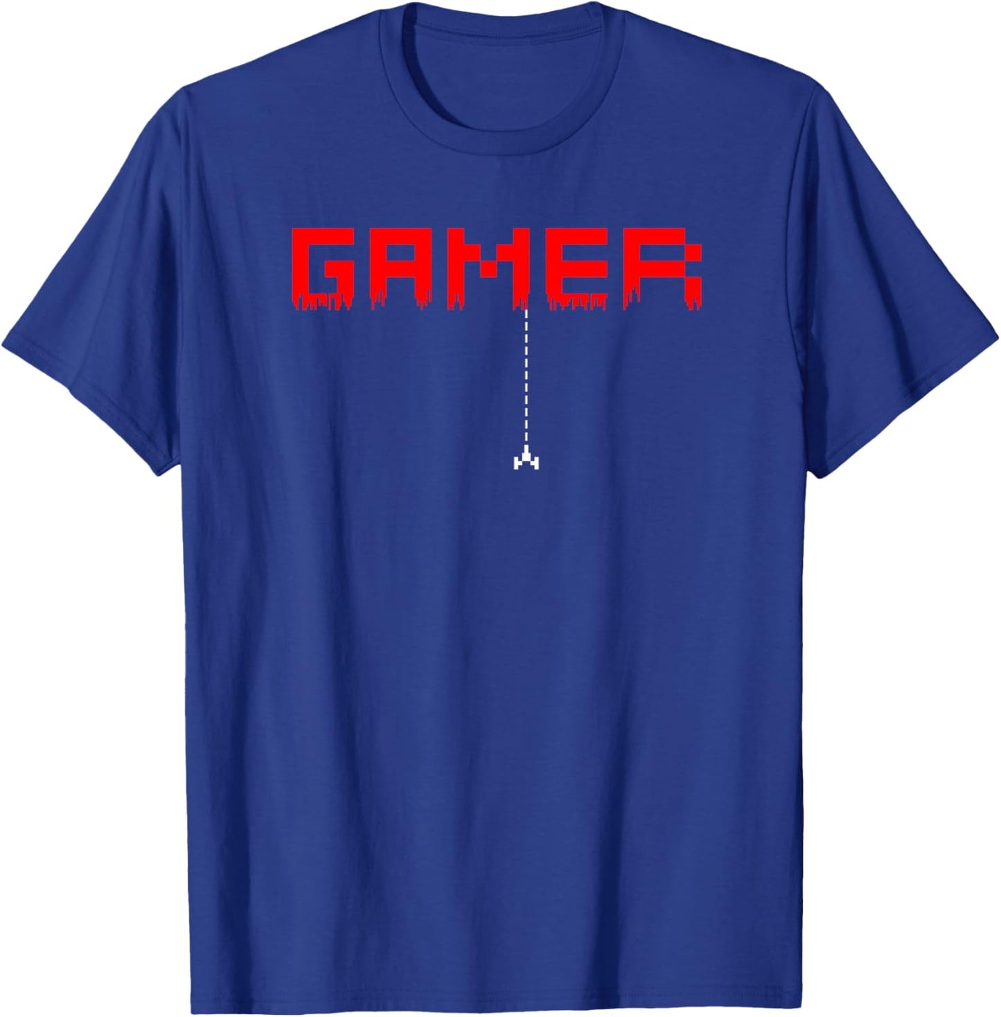 Gamer Pixel Old School Men Women Arcade Gaming Gift Haut de Gamme T-Shirt - T-Shirt | Royal