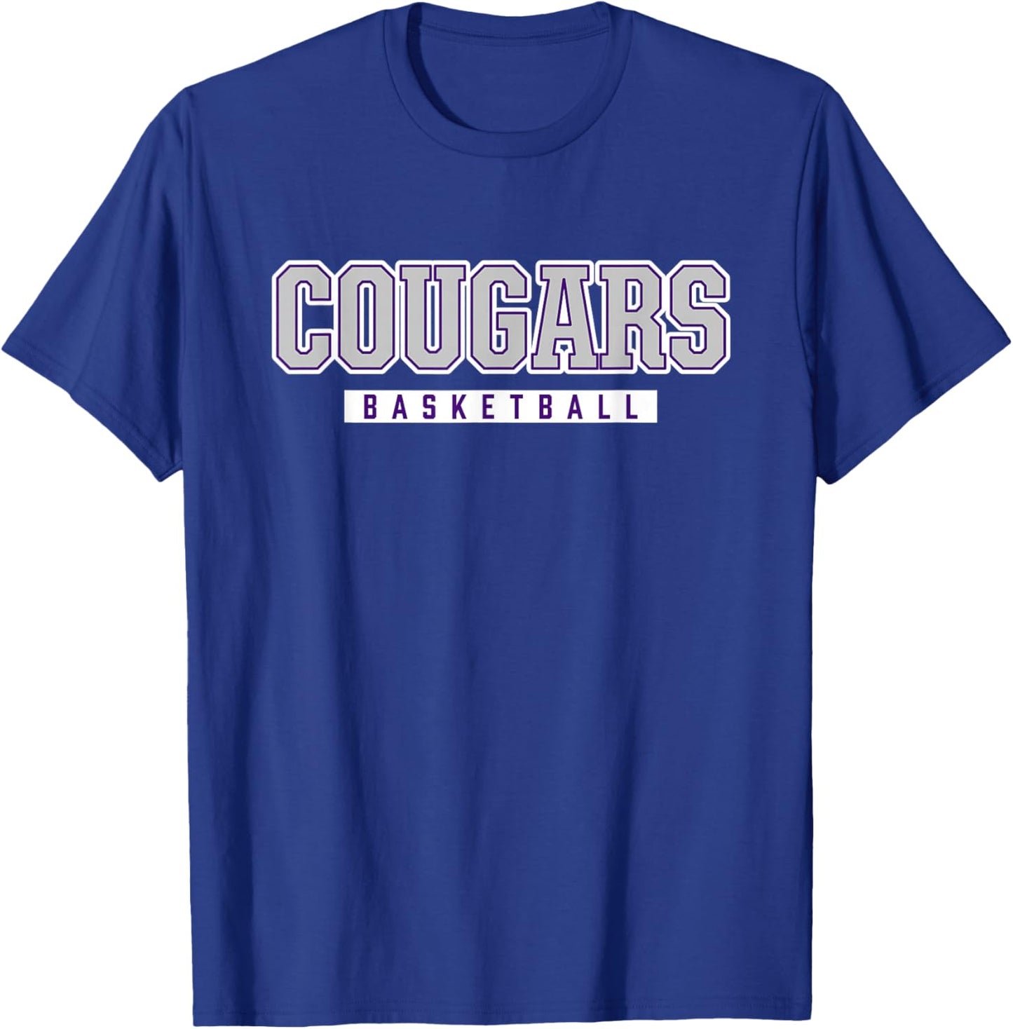 Cougars Basketball Spanish Springs High School T-Shirt - T-Shirt | Royal