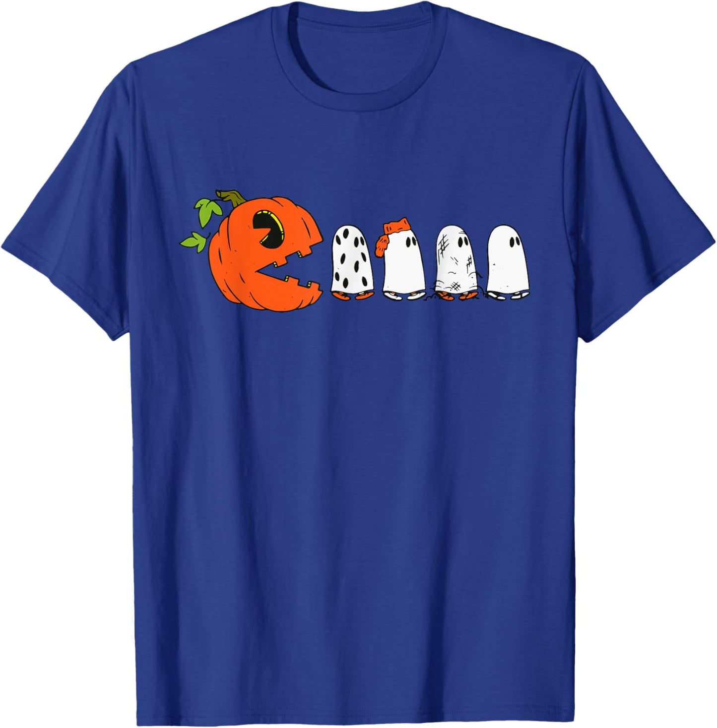Halloween Pumpkin Funny Ghosts Boys Kids Women Men T-Shirt - T-Shirt | Royal