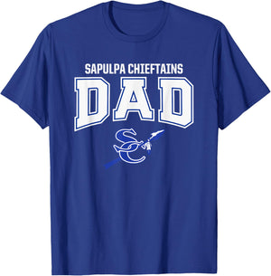 Sapulpa Chieftains Logo Dad HS T-Shirt - T-Shirt | Royal