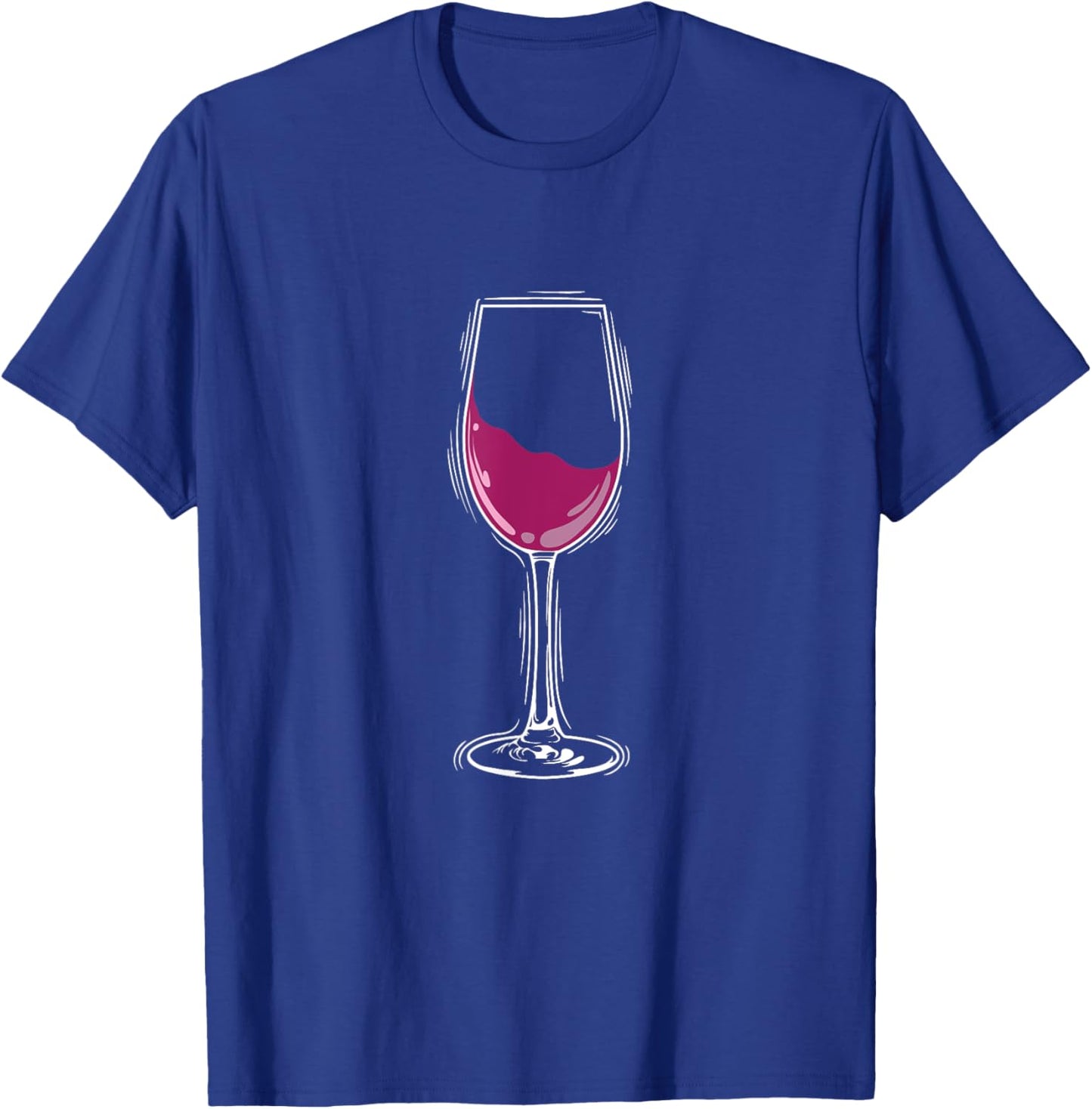 Glass Wine T-Shirt - T-Shirt | Royal