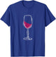 Glass Wine T-Shirt - T-Shirt | Royal