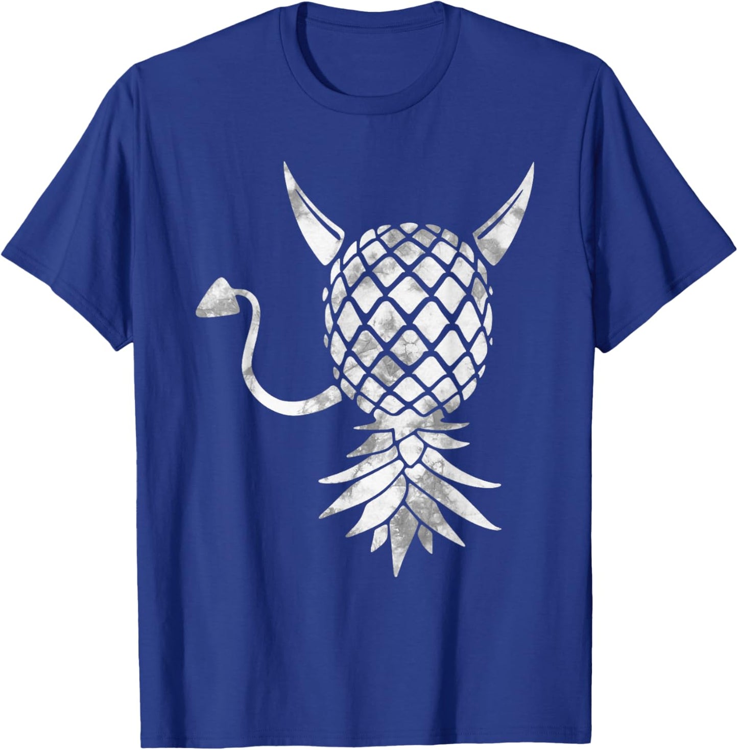 Upside Down Swinger Pineapple Devil T-Shirt - T-Shirt | Royal