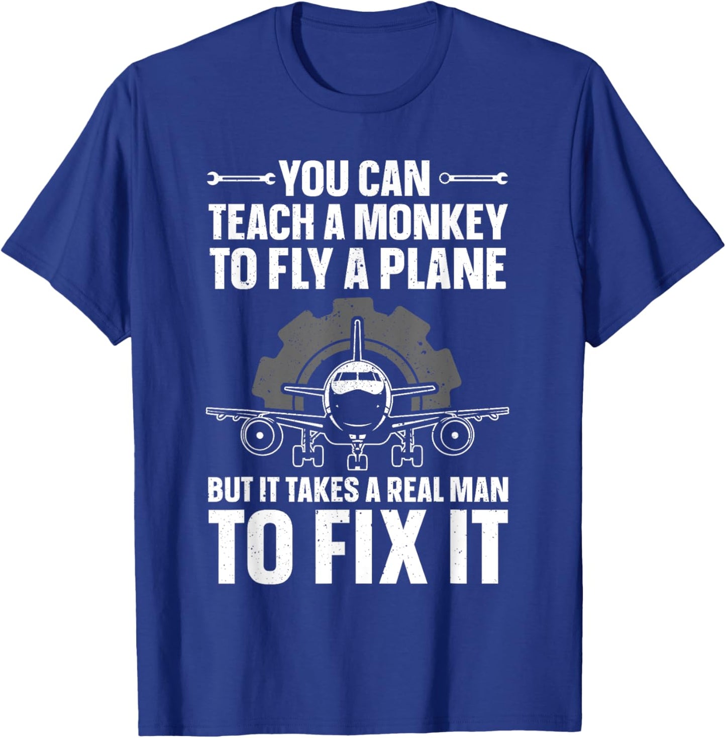 Funny Aircraft Mechanic Art Boys Aircraft Technician T-Shirt - T-Shirt | Royal