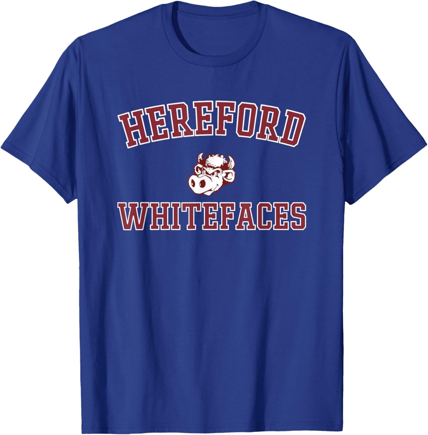 Hereford Whitefaces Logo Varsity HS T-Shirt - T-Shirt | Royal