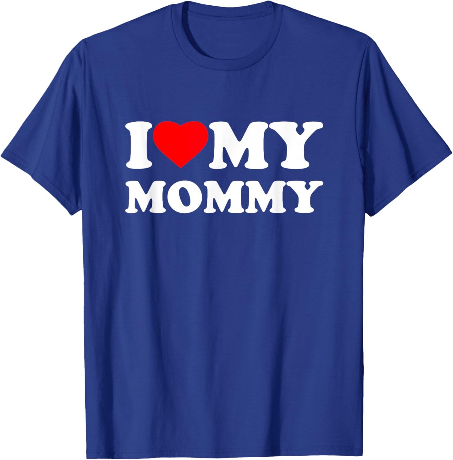 I Love My Mommy Heart Family Grandma T-Shirt - T-Shirt | Royal