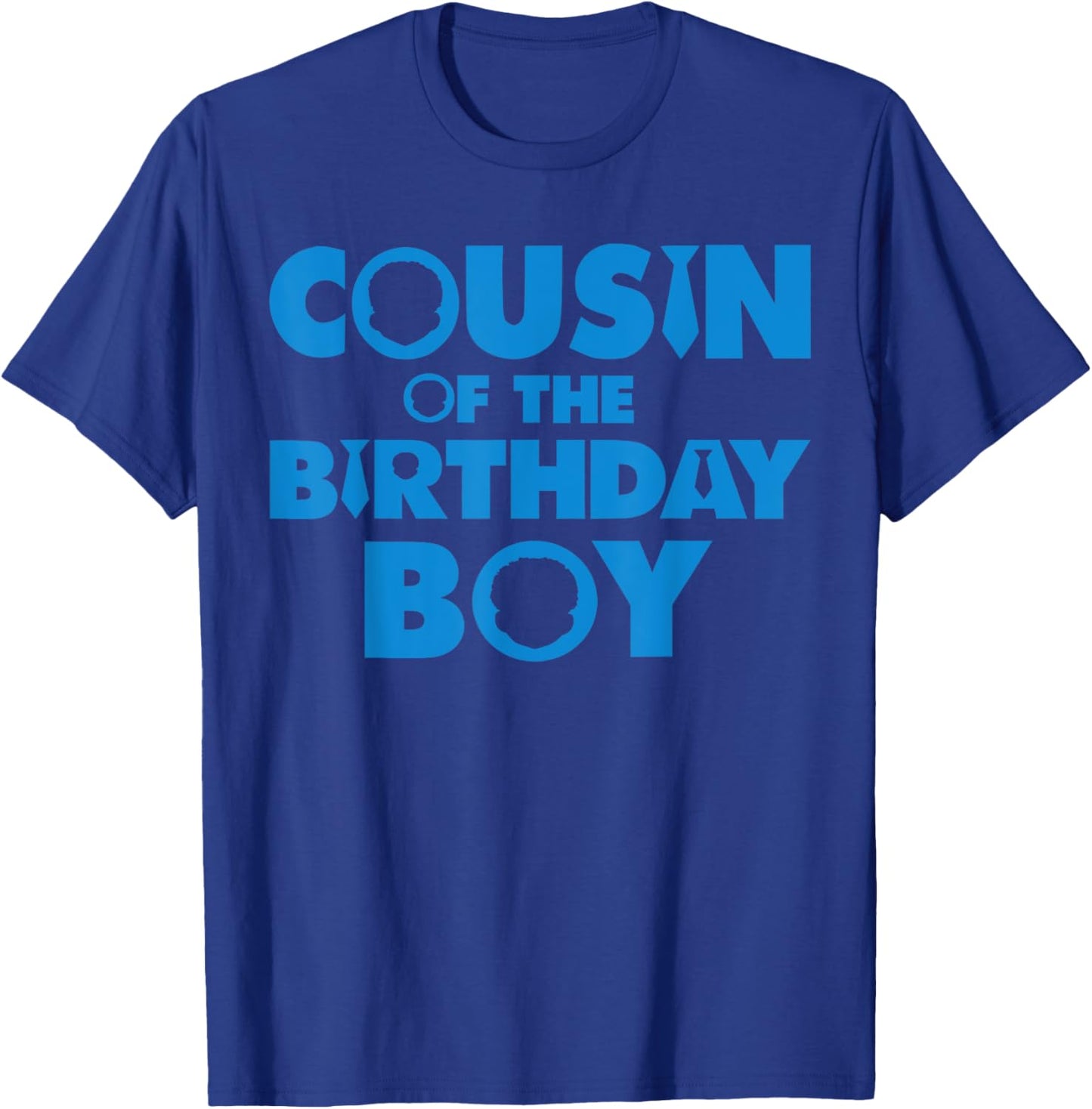 Cousin Of The Birthday Boy Afro Boss Baby Family Bday Party T-Shirt - T-Shirt | Royal