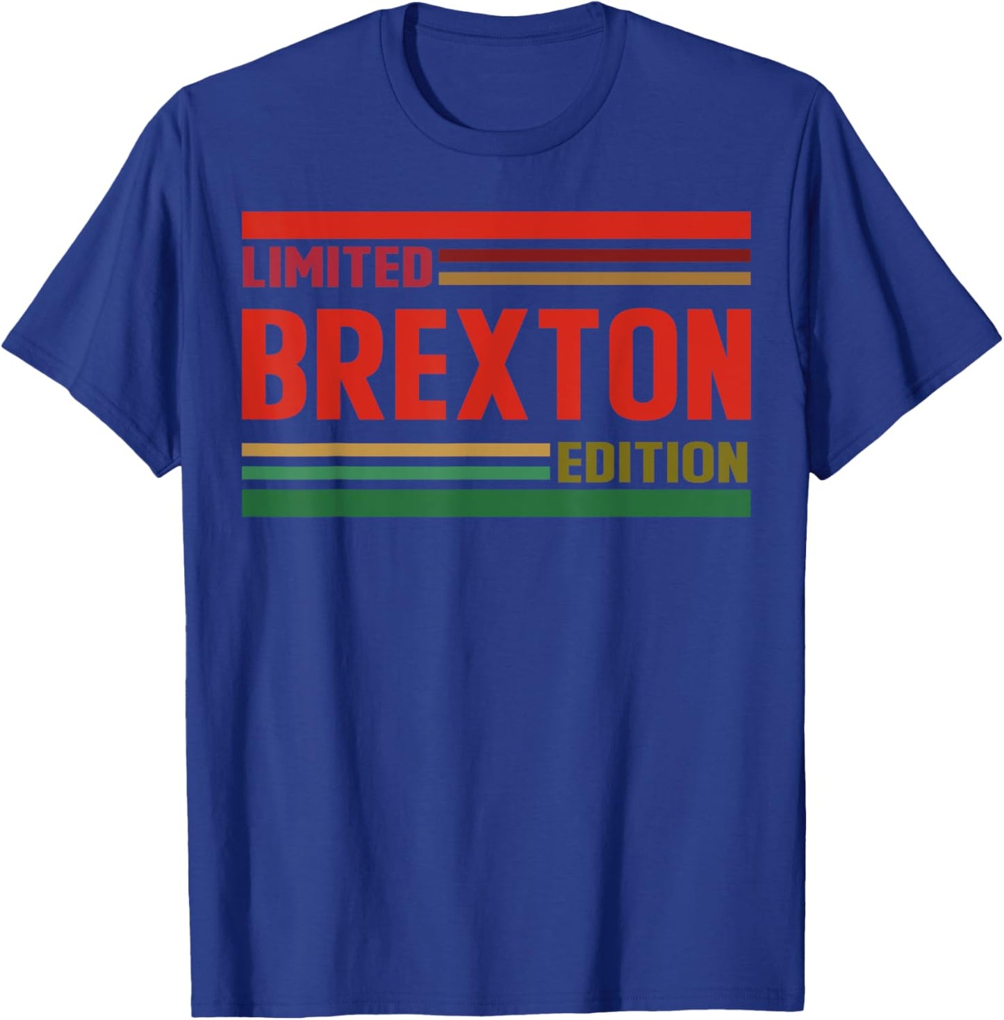 BREXTON Limited Edition Shirt BREXTON Name Personalized T-Shirt - T-Shirt | Royal